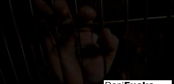  Dani Daniels A Trapped Bitch Inside A Dog Cage